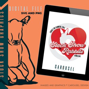 Rabbit Valentine&#39;s Design - Digital SVG & PNG