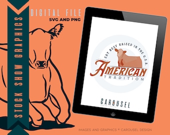 Eat USA Beef Livestock Graphic - Digital SVG & PNG