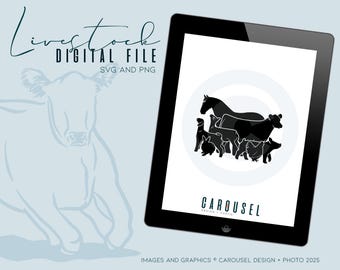 Grupa Hodowla Zwierząt Grafika 2025.1 - Koń, Byk, Świnia, Jagnięcina, Koza, Królik i Kurczak