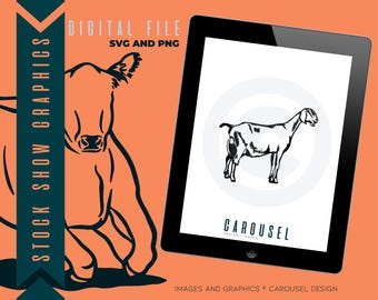 Ilustracja graficzna przedstawiająca kozę mleczną - plik cyfrowy 2024.1