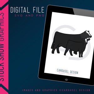 Cow Calf Pair Livestock Graphic - Digital File 2023.2
