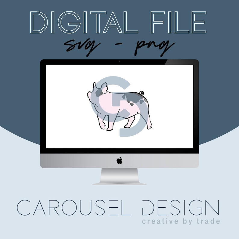 Digital File 2020.15 Show Pig Livestock Graphic