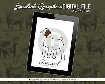 Show Goat Livestock Graphic - Digital File 2026.2