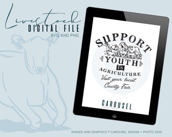Support Youth in Ag (2 Versions) - Digital SVG & PNG