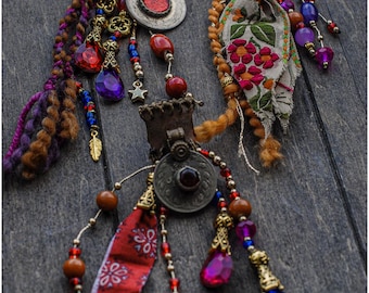 Whimsical handmade dreadbeads