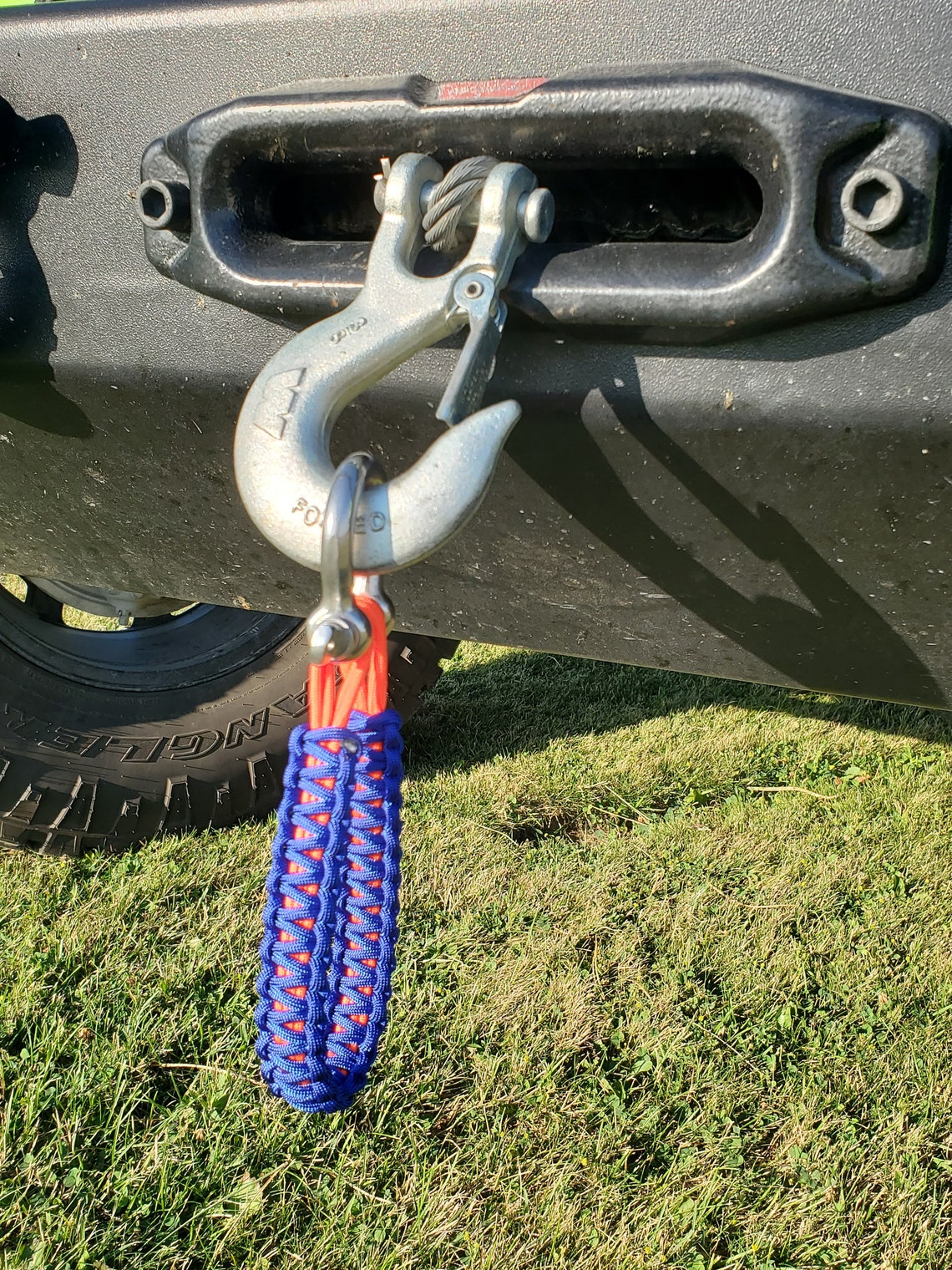 Custom Paracord Jeep Winch Pull Strap / ORV/ATV Winch Pull Etsy