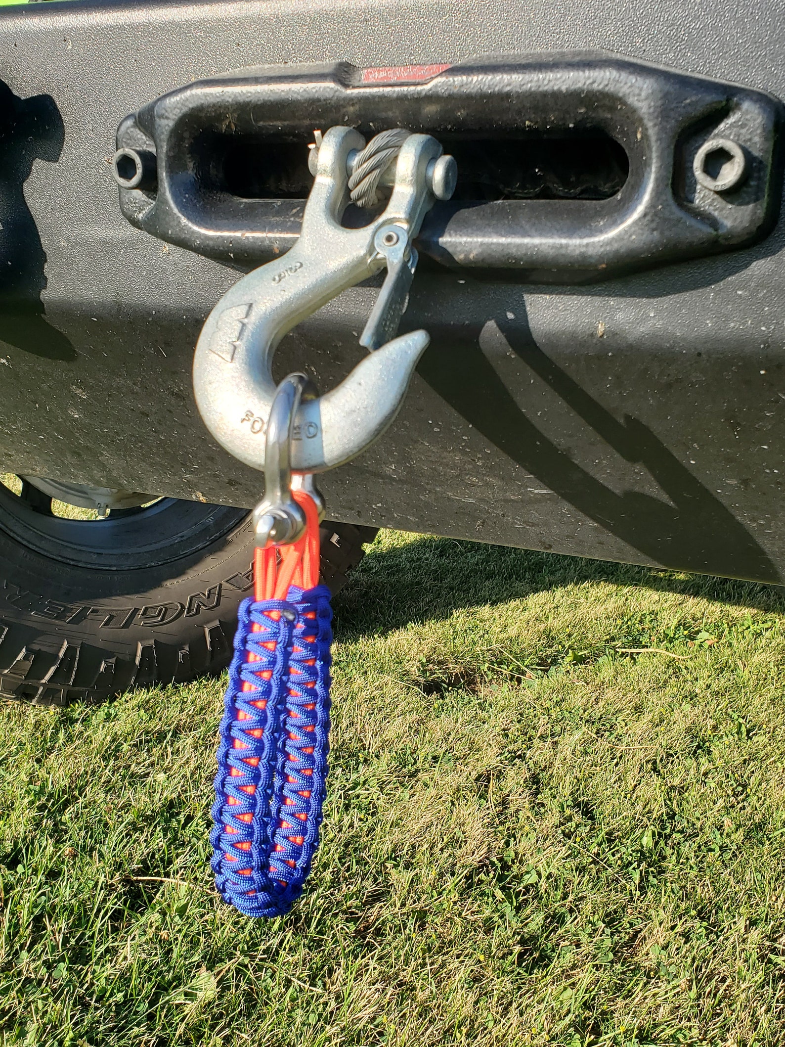 Custom Paracord Jeep Winch Pull Strap / ORV/ATV Winch Pull Etsy