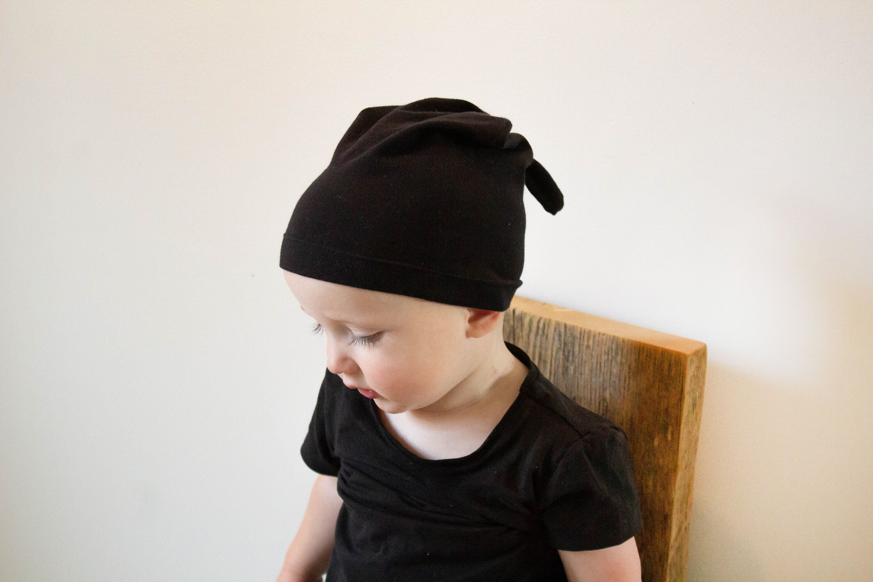 black infant beanie hats