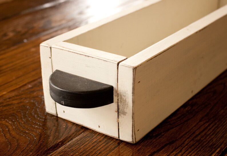 Wooden Table Caddy/centerpiece With Handles Etsy