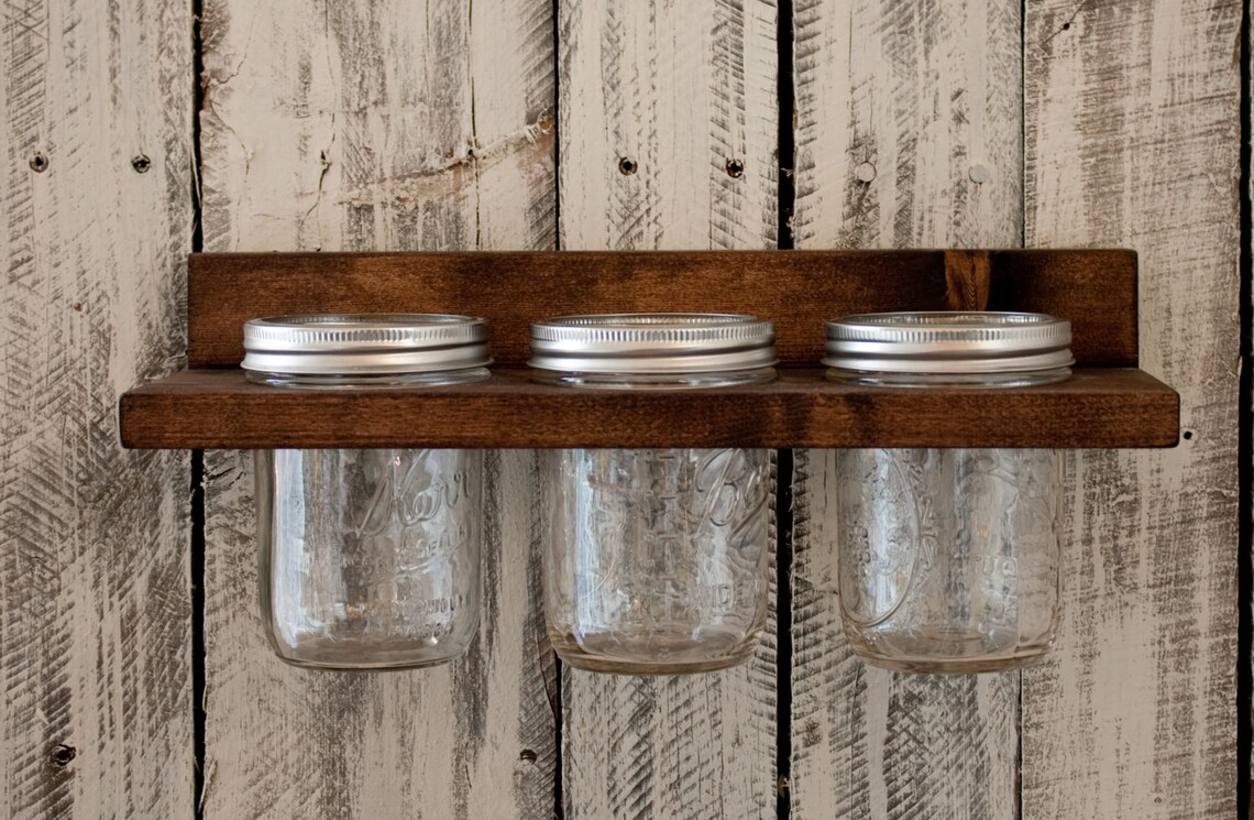 Hanging 3 Mason Jar Holder Etsy