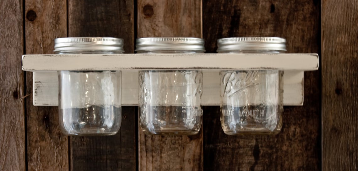 Hanging 3 Mason Jar Holder Etsy