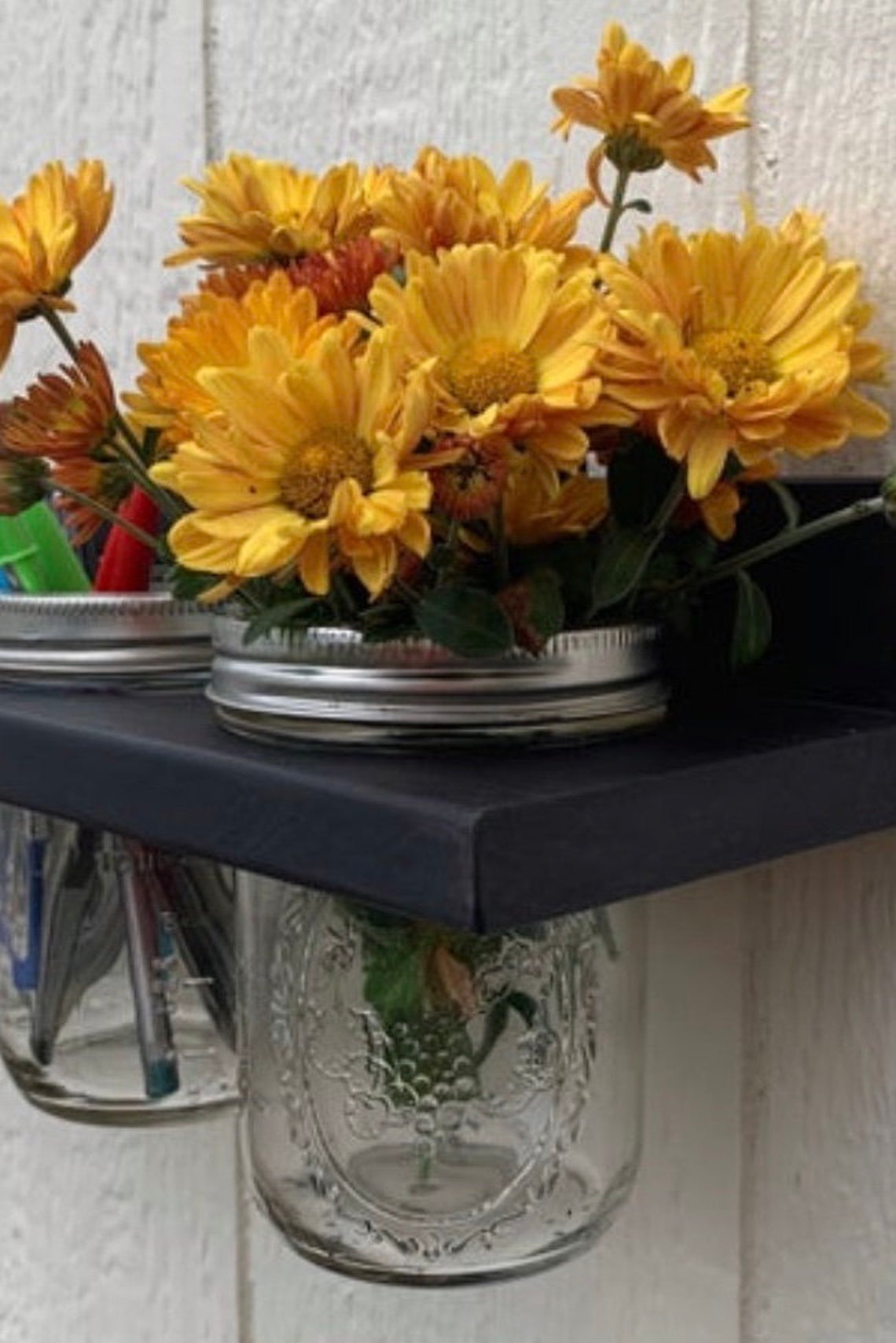 Hanging 3 Mason Jar Holder Etsy