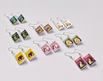 Nancy Drew Mini-book Earrings - Set of 8