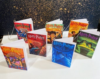 Magical Mini-Book Ornament - Set of 7 - American Covers