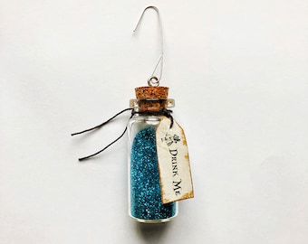 Magical Wonderland Drink Me Bottle Ornament