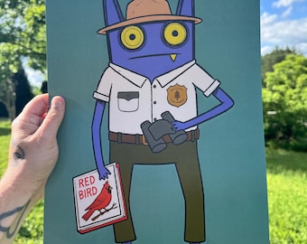 National Park Ranger Series | Limited Edition Mothman, Flatwoods Monster & Cardinal Print Set