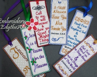 BOOKMARK SET of SIX Faith Based - Instant Download