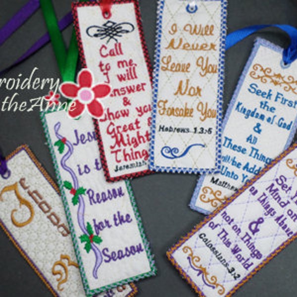 BOOKMARK SET of SIX Faith Based - Instant Download