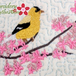 BIRDS of THE AIR Set of 3 In The Hoop Faith Based Embroidered Mug Mats/Mug Rugs-Digital Download image 3