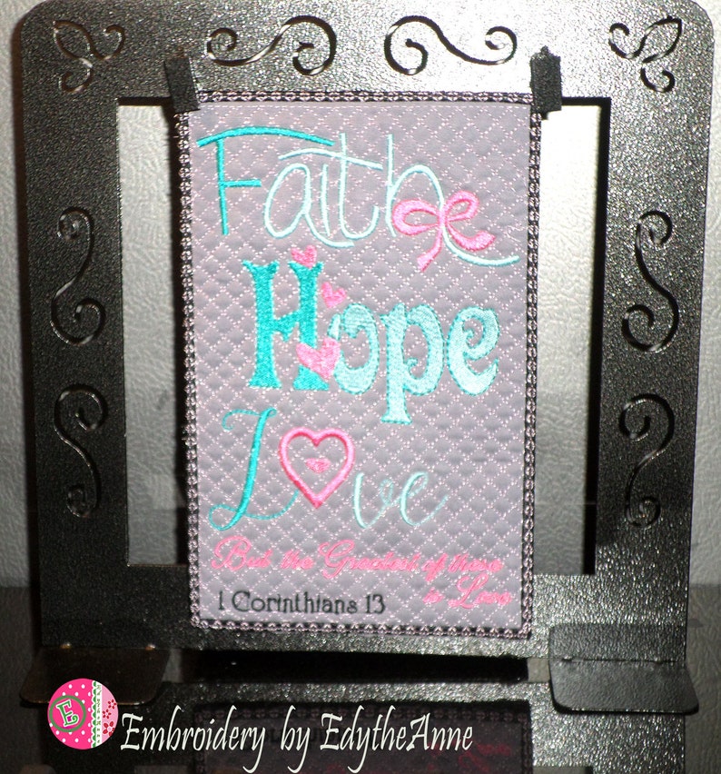 Faith Hope Love Mug Mat Word Art Digital Download