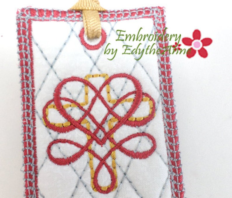 For God So Loved Machine Embroidery In The Hoop Bookmark image 3