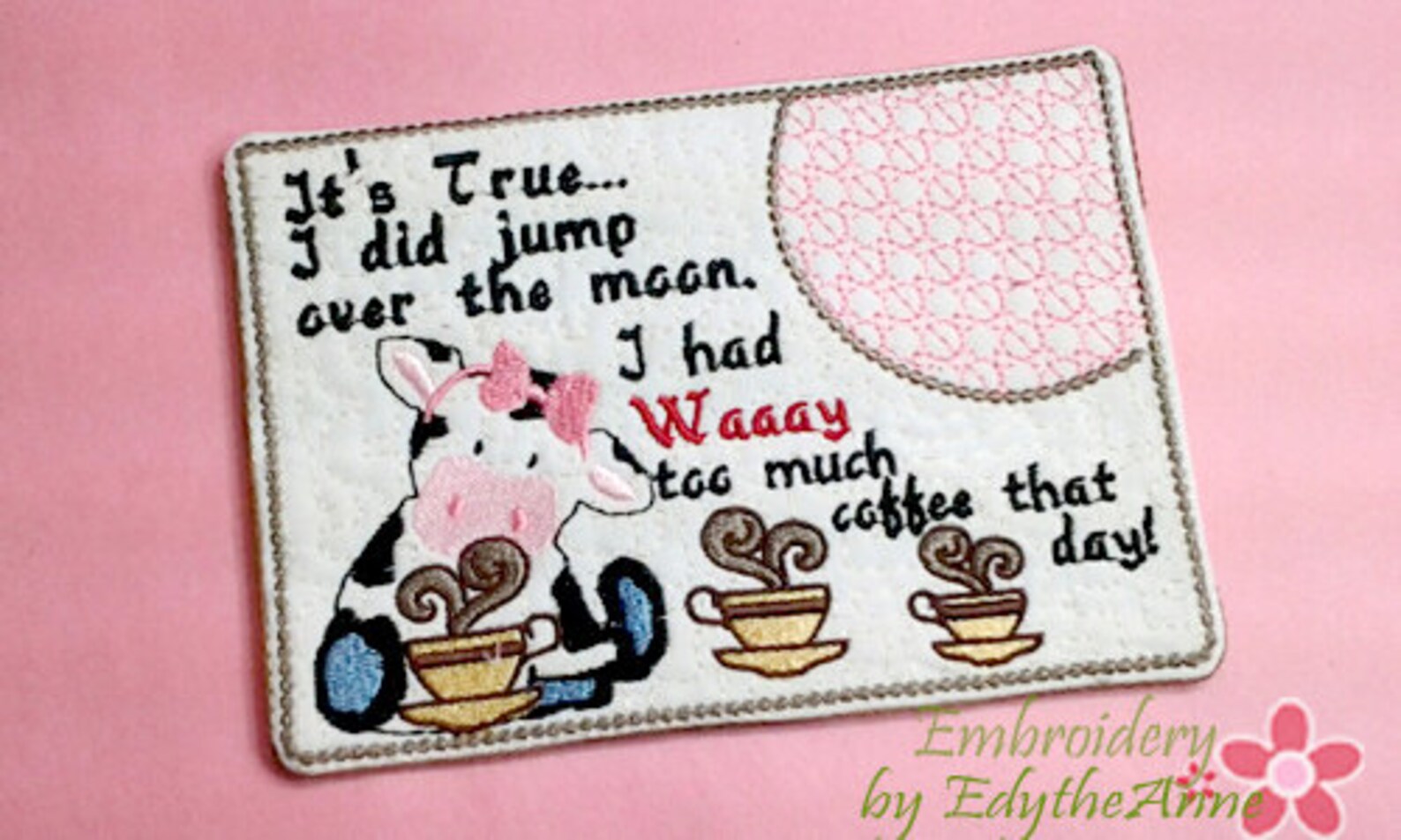 COWS DRINK COFFEE Too Mug Mat/mug Rug. 2 Piece Set. Both - Etsy UK