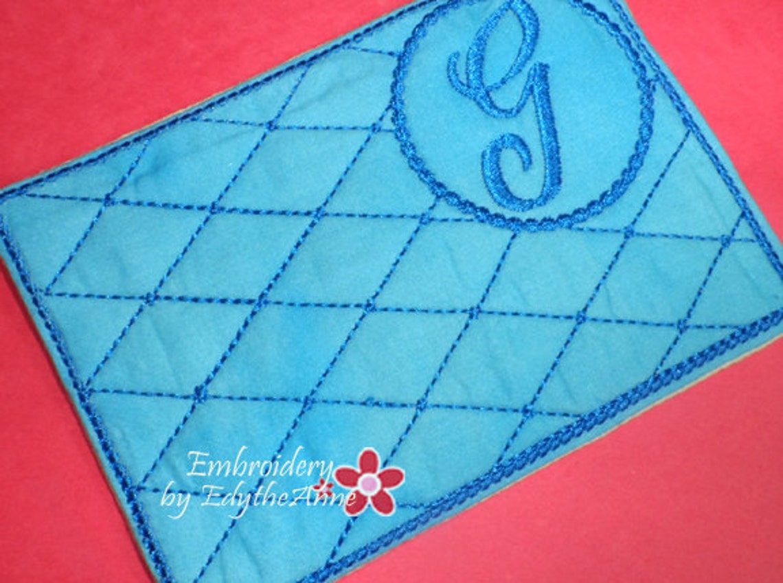 MONOGRAM MUG MATS Version 1 Set of 26 In The Hoop Embroidered Etsy