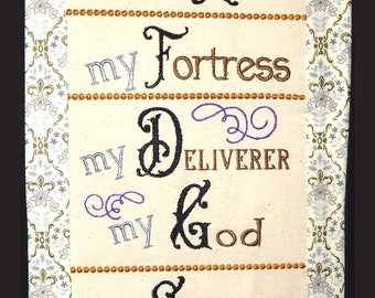 PSALM 18 The Lord is My Rock...WALL HANGING-  Digital Download