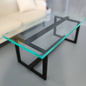 Dollhouse coffee table miniature Glass Like decorative modern Coffee Table