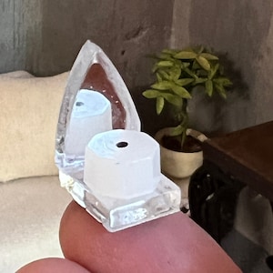 Dollhouse miniature Candle and holder.