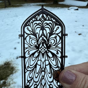 Dollhouse or Birdhouse Cathedral Window or Mirror