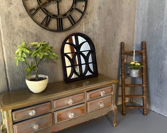 Casa delle bambole 1:12 Scala in legno Colore registro Piccola scala in legno Mini scala Micro paesaggio Piccoli ornamenti Decorazione domestica fai da te  15