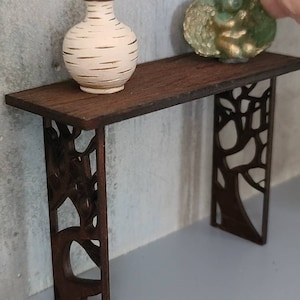 Table console d&#39;entrée de maison de poupée
