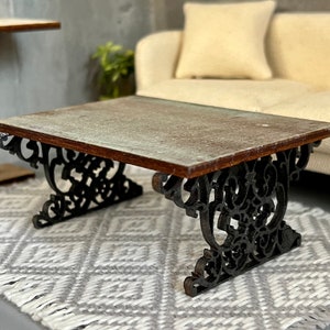 Dollhouse miniature wooden Coffee Table