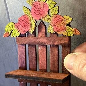 Dollhouse Fence Post Shelf