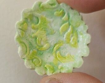 Dollhouse ceramic pottery clay plate