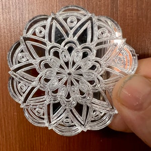 Dollhouse Etched decorative acrylic Miniature Mirror