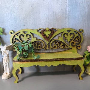 Dollhouse Garden Bench.