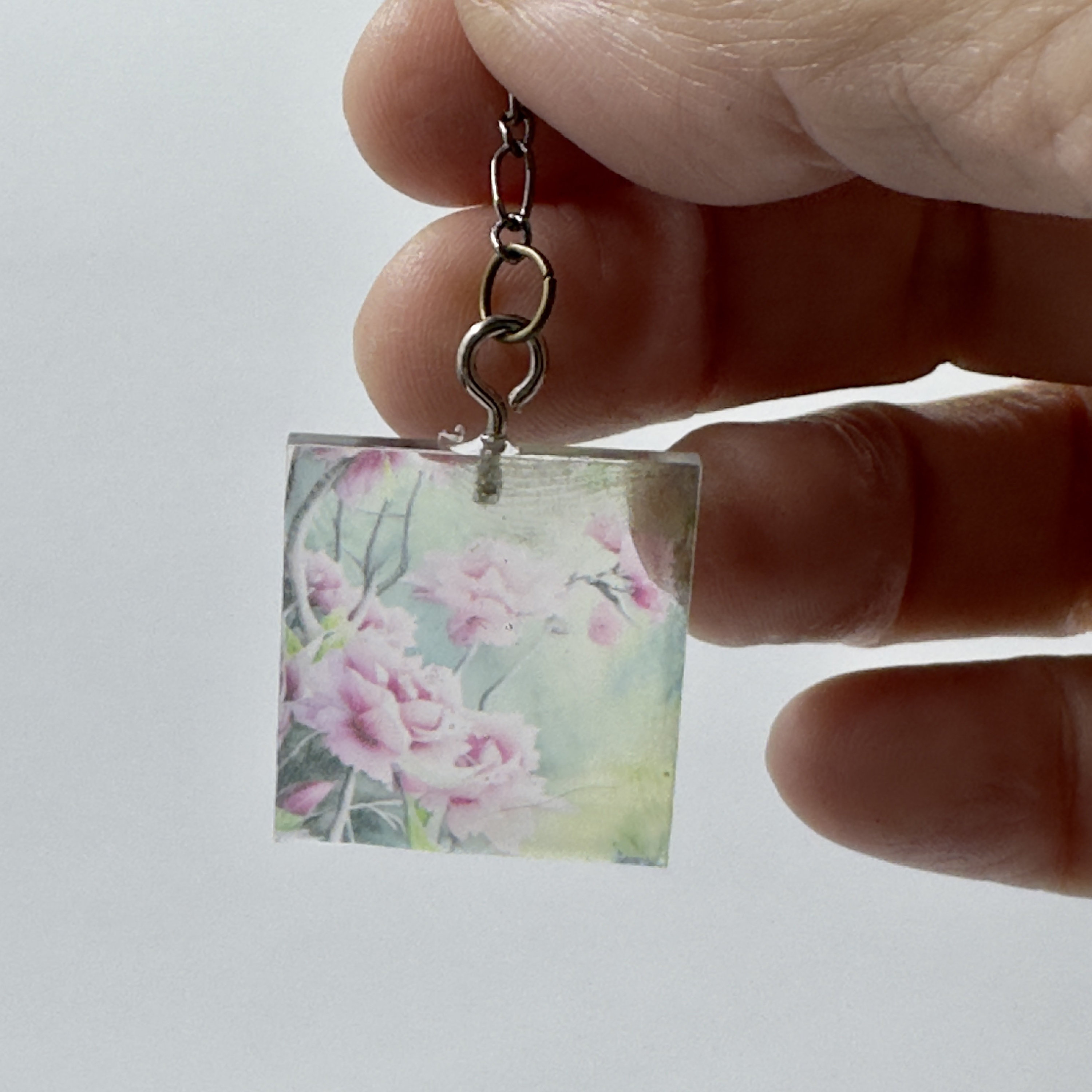 Casa Delle Bambole In Miniatura Floreale Aspetto Vetro Colorato Acrilico 814812 - Foto 10