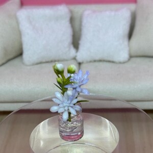 Miniature Dollhouse Glass Vase of Flowers