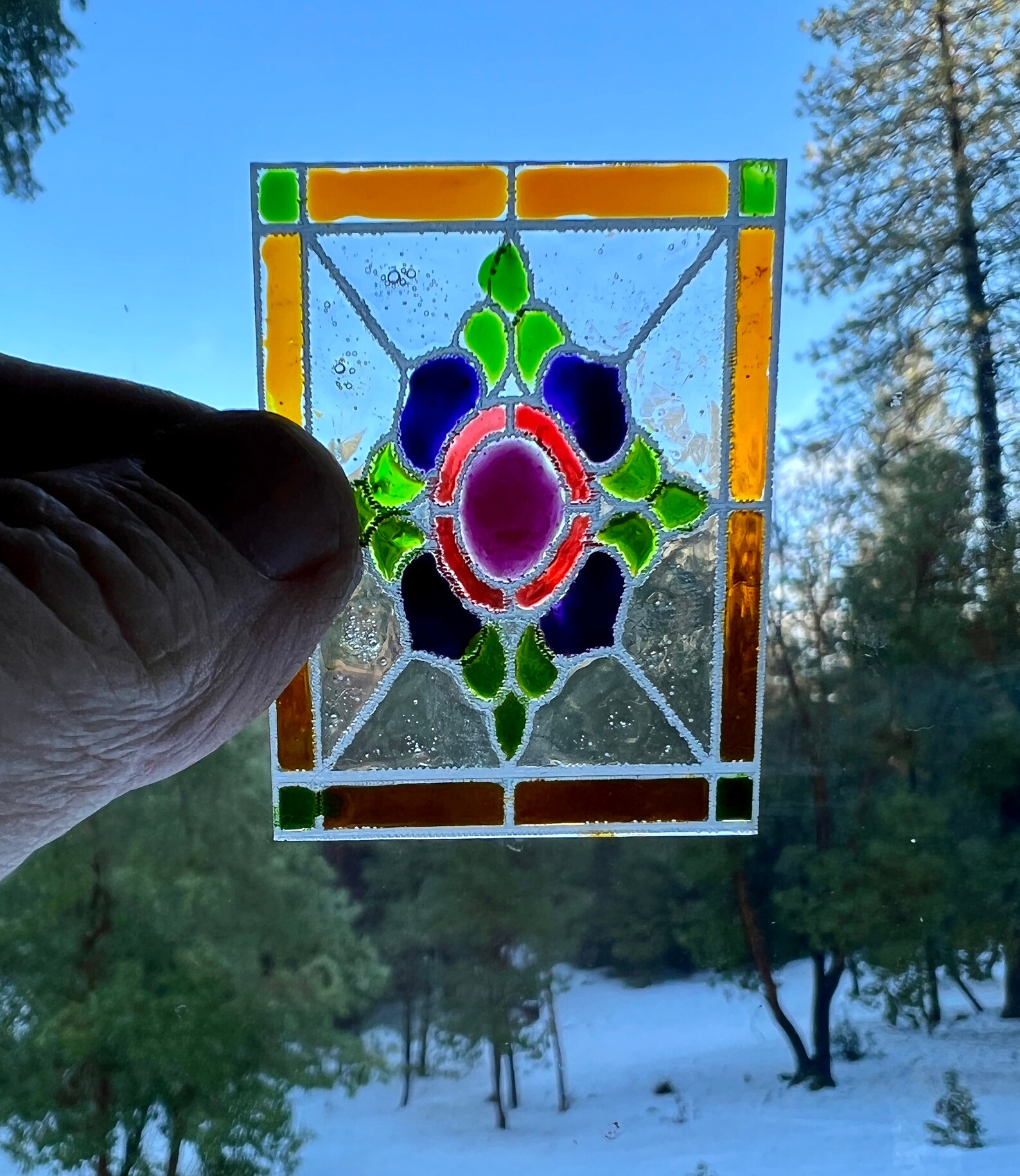 Dollhouse Stained Glass Acrylic Window Etsy