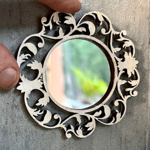 Dollhouse ornate Mirror miniature decorative wall decor