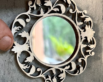 Dollhouse ornate Mirror miniature decorative wall decor