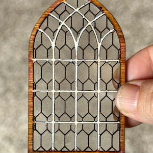 Dollhouse decorative window