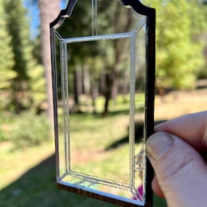 Dollhouse large etched stand up mirror