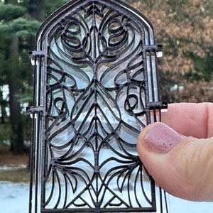 Dollhouse or Birdhouse miniature Cathedral Window or Mirror