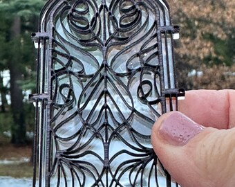 Dollhouse or Birdhouse miniature Cathedral Window or Mirror