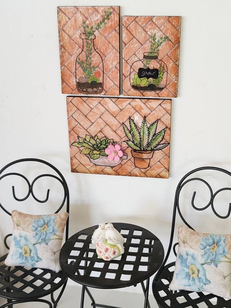 Dollhouse Patio Wall Picture - Etsy