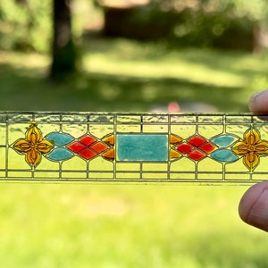 Stained Glass  Dollhouse Miniature Suncatcher Window