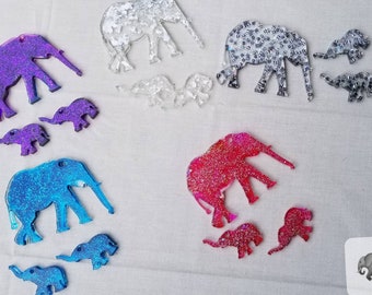 Resin Elephant Necklace/ Earrings